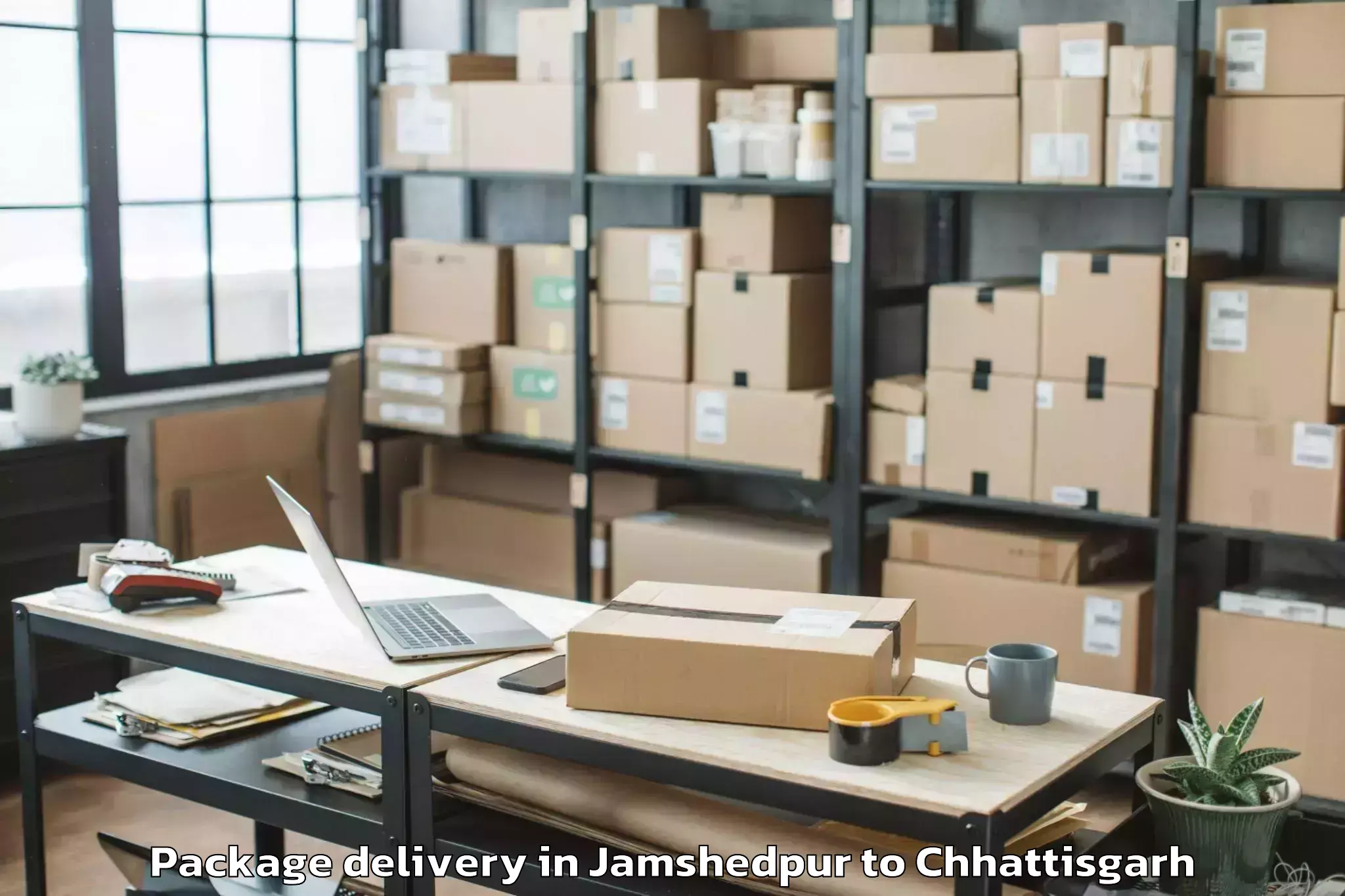 Professional Jamshedpur to Pithora Package Delivery